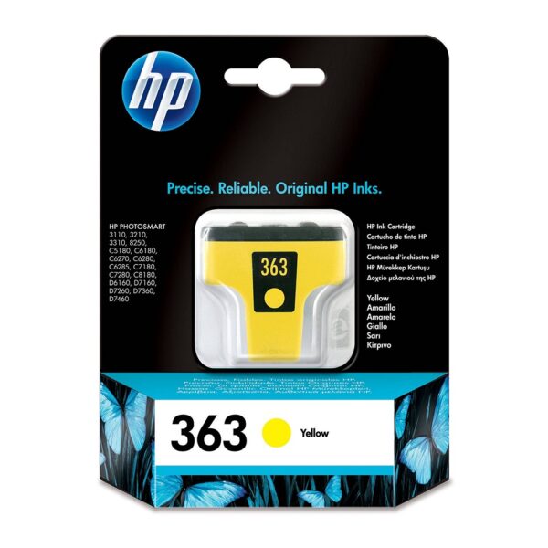 Hp 363 C8773EE tintapatron yellow ORIGINAL leertekelt i181367