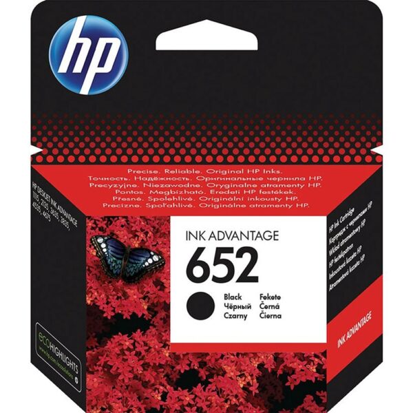 Hp 652F6V25AE tintapatron black ORIGINAL i477239