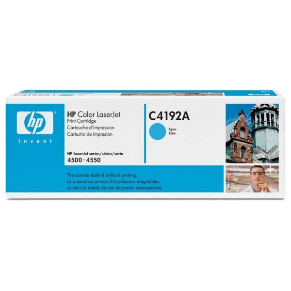 Hp C4192A toner cyan ORIGINAL leertekelt i181227