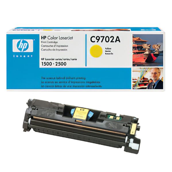 Hp C9702A toner yellow ORIGINAL leertekelt 121A i181417