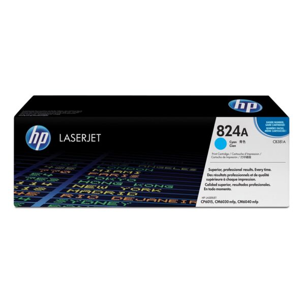 Hp CB381A toner cyan ORIGINAL 824A i126218