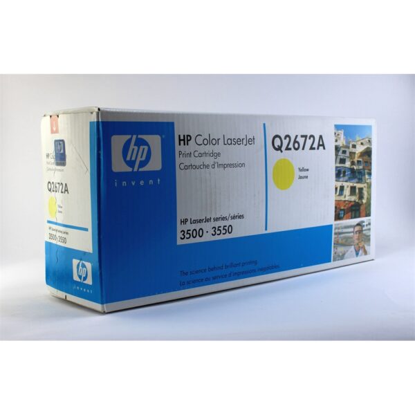 Hp Q2672A toner ORIGINAL yellow leertekelt 309A i11326