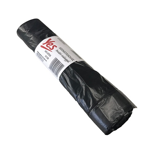 Szemeteszsák 80x120 cm 160l 10 db/tekercs fekete 1 Szemeteszsák 80x120 cm 160l 10 db/tekercs fekete