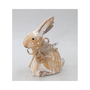Húsvéti dekor fa nyúl 6x10 cm
