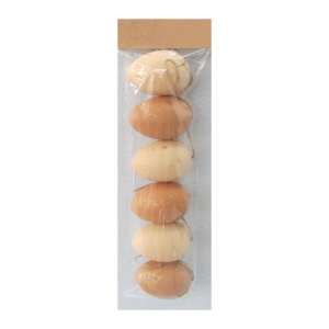 Húsvéti tojásdekoráció natur/arany 6 db/csomag