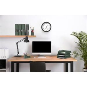 Iratpapucs, fém, 85 mm, ALBA, zöld