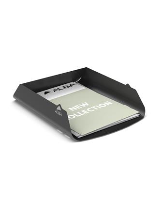 Irattálca, fém, ALBA, fekete 2 Irattálca, fém, ALBA, fekete