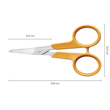 Varróolló, 10 cm, hajlított, FISKARS "Classic", narancssárga 3 Speciális ollók