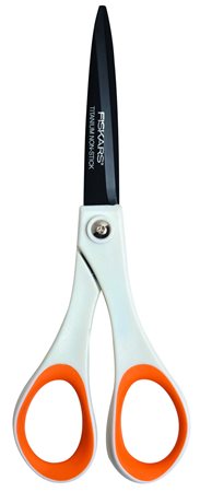 Olló, általános, tapadásmentes, 17 cm, FISKARS "Non-Stick", fehér 1 FISKARS