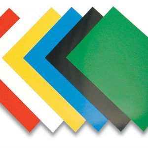 Hátlap, A4, 250 g, fényes, FELLOWES "Chromolux", kék