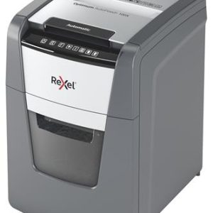 Iratmegsemmisítő, konfetti, 100 lap, REXEL "Optimum AutoFeed+ 100X"