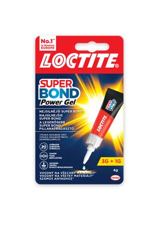 Pillanatragasztó gél, 4 g, HENKEL "Loctite Super Bond Power Gél" 1 HENKEL