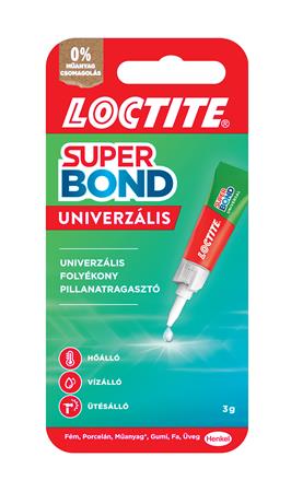 Pillanatragasztó, 3 g, HENKEL "Loctite Super Bond Liquid" 1 HENKEL