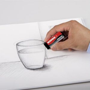 Radír, KORES "KE-20", fekete