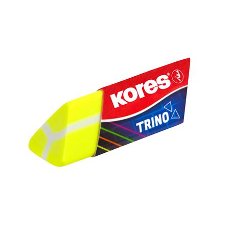 Radír, KORES "Trino", vegyes neon színek 4 406D