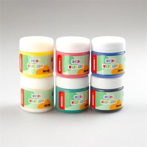 Ujjfesték, KORES "Dedi Kolor", 6 féle szín