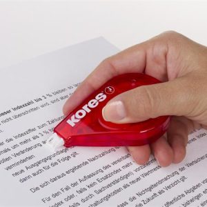 Hibajavító roller, 4,2 mm x 15 m, KORES "Roll On", piros