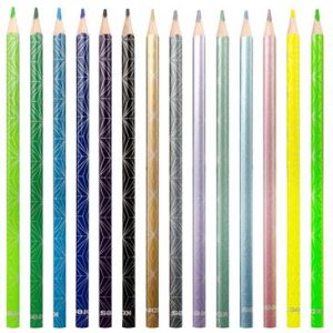 Színes ceruza készlet, háromszögletű, KORES "Kolores Style", 26 különböző szín