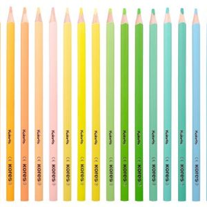 Színes ceruza készlet, háromszögletű, KORES "Kolores Pastel", 24 pasztell szín