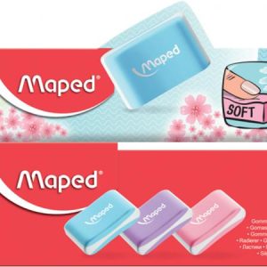 Radír display, MAPED "Essentials Soft Pastel", vegyes színek