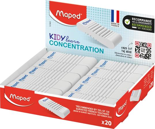 Radír display, MAPED "Kidy Learn Concentration" 1 MAPED