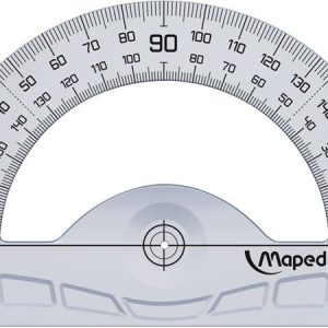 Szögmérő, műanyag, 180°, MAPED "Geometric"