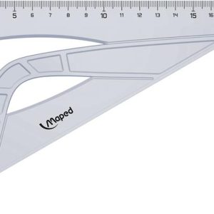 Háromszög vonalzó, műanyag, 60°, 20 cm, MAPED "Geometric"
