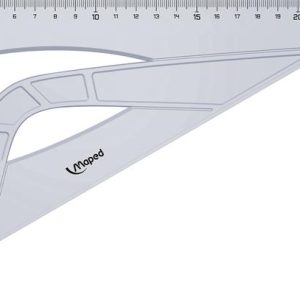 Háromszög vonalzó, műanyag, 60°, 25 cm, MAPED "Geometric"