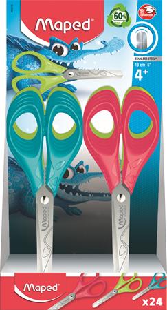 Olló display, iskolai, 13 cm, MAPED "Essentials Pulse", vegyes színek 2 Olló display, iskolai, 13 cm, MAPED "Essentials Pulse", vegyes színek
