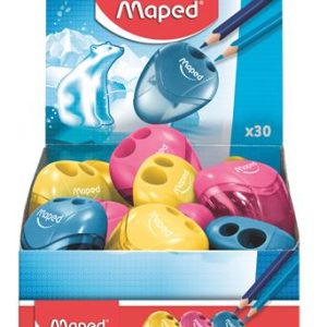 Hegyező display, kétlyukú, tartályos, MAPED "I-Gloo", vegyes színek