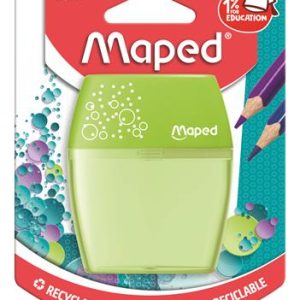 Hegyező, kétlyukú, tartályos, MAPED "Shaker", vegyes színek