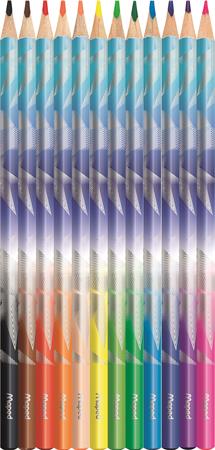 Színes ceruza készlet, háromszögletű, MAPED „Arctic jégvilág”, 12 különböző szín 1 MAPED