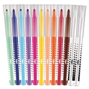 Filctoll készlet, 3,6 mm, törölhető, MAPED "Color`Peps Oops!", 10+2 különböző szín