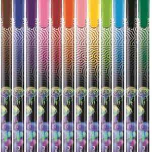 Filctoll készlet, 0,8 mm, kimosható, MAPED "Deepsea Paradise", 12 különböző szín