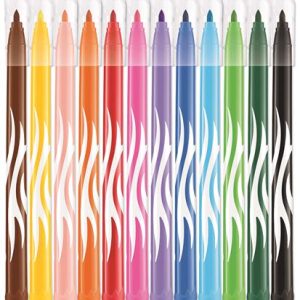 Filctoll készlet, 2,8 mm, kimosható, MAPED "Color`Peps Jungle", 12 különböző szín