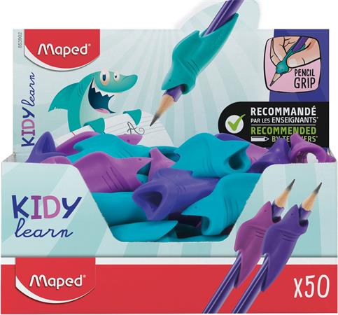 Ceruzafogó, display, MAPED "Kidy Learn", cápa, vegyes színek 1 MAPED