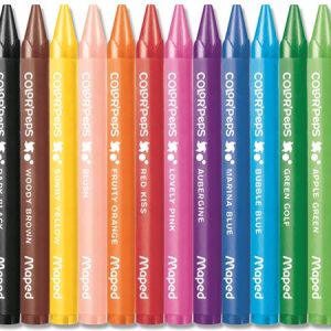 Zsírkréta, MAPED "Color`Peps Wax", 12 különböző szín