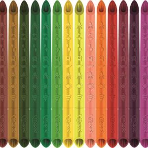 Színes ceruza készlet, háromszögletű, MAPED "Color`Peps INFINITY", 24 különböző szín