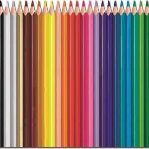 Színes ceruza készlet, háromszögletű, MAPED "Color`Peps Strong", 24 különböző szín