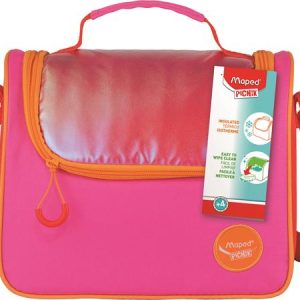 Uzsonnás táska, levehető vállpánttal, MAPED PICNIK "Origins", narancs-pink