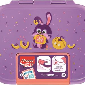 Uzsonnás doboz, 900 ml, Ecozen®, MAPED PICNIK "Concept Miniz", nyuszi