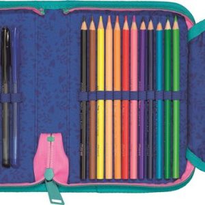 Tolltartó, töltött, klapnis, cipzáras, MAPED, trópusi