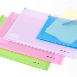 Irattartó tasak, A4, PP, cipzáras, PANTA PLAST, pasztellkék