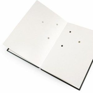 Aláírókönyv, A4, 20 részes, karton, műbőr hatású borító, VICTORIA OFFICE, fekete