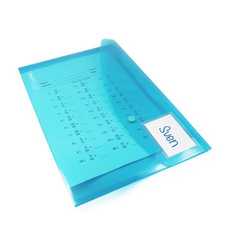 Irattartó tasak, A4+, patentos, RAPESCO "Eco", áttetsző vegyes színek 2 Irattartó tasak, A4+, patentos, RAPESCO "Eco", áttetsző vegyes színek