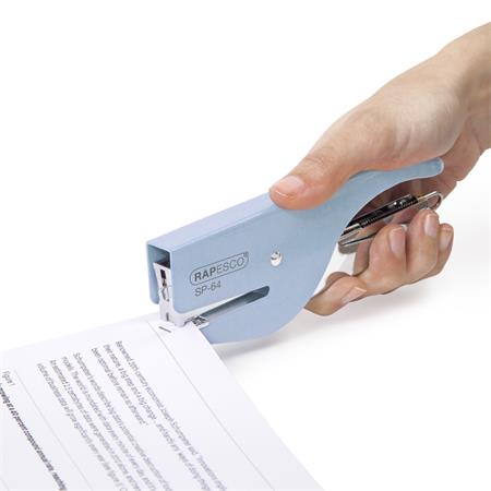 Tűzőgép, kézi, 21/4, 12 lap, RAPESCO "SP-64", kék 3 24/6-os tűzőgépek 30 lapig