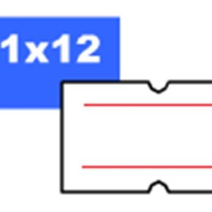 Árazószalag, 21x12 mm, "Motex", csíkos