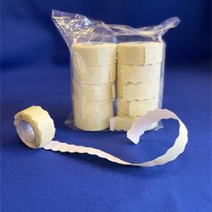 Árazószalag, 22x12 mm, „A”, fehér