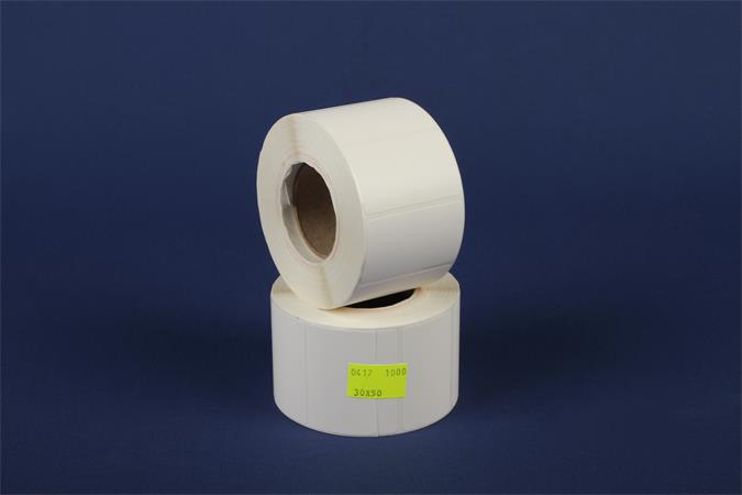 Etikett, műanyag, időjárásálló, 30x50 mm, 1000 etikett/csomag 1 .