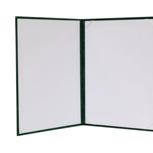 Oklevéltartó, A4, exkluzív, plüss, zöld